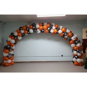 Auto Inflatable Halloween Skull Pumpkin Balloon Arch Kit Self Inflating Latex Balloon Garland Kit Holiday Party Decor