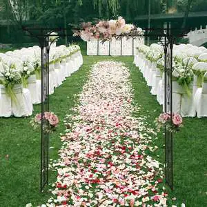 Elegant Black Custom Iron Backdrop Stand Any Size & Shape Perfect for Engagements, Weddings & Events