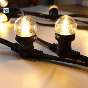Waterproof Copper IP65 Christmas Outdoor Commercial String Lights for Supermarket Backyard Decoration Heavy Duty Injection Mold