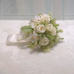Best Selling Wedding Party Simulation Flower Decoration Table Centerpieces Fake Flowers Bride Bridesmaid Hand Bouquet