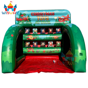 Christmas Toys Attack Inflatable Carnival Game Christmas Target Game Play Equipment for Party Rental & Event Entertainment