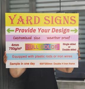 Plastic Yard Signs 18x24 With H-stakes Yard Signs Cheap Custom Plastic Advertising Birthday Yard Signs