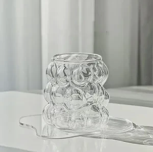 Transparent Glasses Creative Grape Shape Glass Cup Wine Glasses for Party Novelty Glass