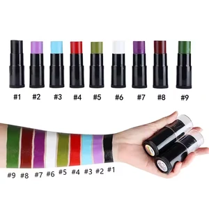Cruelty-Free White and Black Oil Face Paint Stick for Halloween Party Lady Body Painting Supplies Sport Face Paint