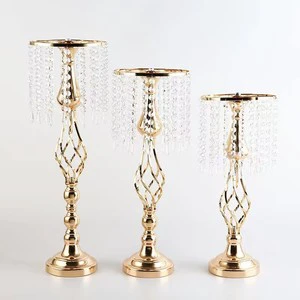 Gold Silver Electroplated Metal Flower Stand - Aisle Wedding Table Centerpiece Floral Arrangement Holder for Wedding Decor