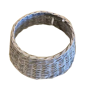 Elegant Woven Willow Christmas Tree Stand Bottom Accessory with Elegant Base