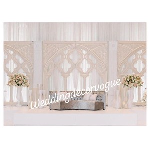 Modern European Style Wedding Stage Decoration Luxury Hollywood Wedding Stage Decoration Deluxe Stage Setup for Wedding