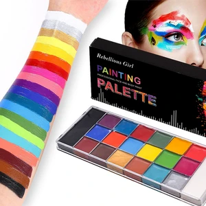 Professional Face Body Paint Palette, 20 Colors Oil-Based for Halloween FX Cosplay Party Costume Festival Stage Art Makeup