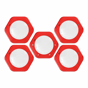 Electronic Quiz Buzzer Kit Wireless First Response Game System With 5 Player Buttons + Moderator Controller