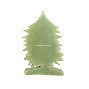 Wooden Teak Christmas Tree Stand and Decorative Accessories for Home Christmas Decorations Craft