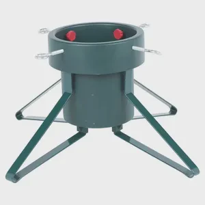 Decorative Steel Plastic Wood Material Optional Color Christmas Tree Stands