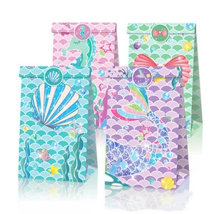 Themed Party Favor Paper Gift Bag with Sticker
