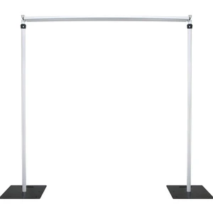 A7125 Stable Double Pole Adjustable Aluminum Alloy Frame Wedding Backdrop Square Shelf Party Curtain Cloth Flower Wall Stand
