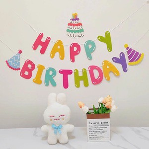 Wholesale Easter Festival Decoration Flags Party Flag Decorations and Promotional Party Supplies for Wall Decorations