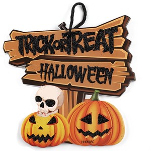 Halloween Hanging Wall Decoration 'trick or Treat' Lettering Party Event Supplies