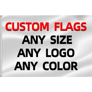Custom Flag Banners Red White Green Custom Size Waterproof UV Printing Hanging Style Outdoor Advertising PVC Polyester Wedding