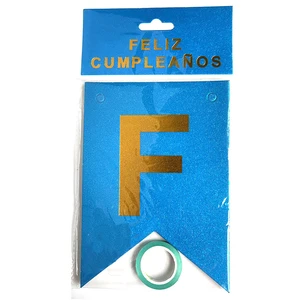 Hot Selling Spanish Happy Birthday Banner Decoration
