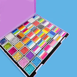Bulk Split Cake Face Paint Palette Kit Professional| Water-Based Gradient Shades | Non-Toxic | Body Painting Supplies