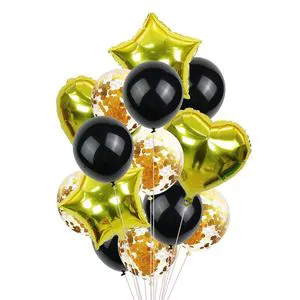 Hot Selling 14Pcs Multicolor Confetti Balloon Bouquets Set Birthday Party Balloons Party Supplies