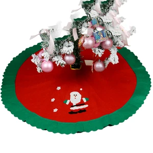 Cheaper Jiatao Christmas Decorative Nonwoven Felt Skirt Tree 90cm Diameter