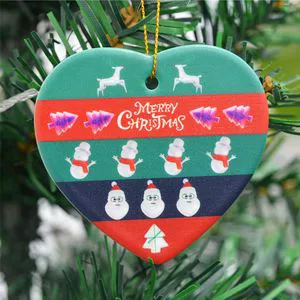 Beautiful Christmas Tree Ornament Heart X'mas Hanging Ornament Holiday Supplies