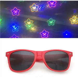 3D Diffraction Glasses Luxury Glass & ABS Love Sunglasses Snowflake Christmas Tree Party Glasses Fireworks Glasses Party Gift