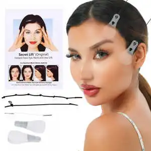 Face Crystal Sticker Set Women Mermaid Rave Festival Matte Glitter Rhinestone Invisible Hypoallergenic Vegan Tape Temporary