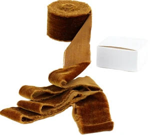 Burlap Ribbons Christmas Ribbon Roll DIY Gift Ribbon with Wired Plaid Design for Festive Decorations