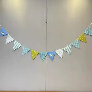 Birthday Party Decoration Triangle Flag Banner Arrangement