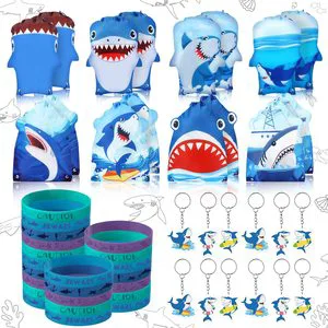 Party Favor Set Kids Party Drawstring Bag Gift Bag Wristband Party Supplies Keychain