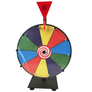 Factory Wholesale High Quality Hot 12 Inch With Iron Base Lucky Custom Prize Wheel Of Fortune For Party Promotion