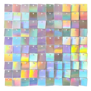 Gold Shiny Shimmer Square Sequin Wall Panels Wall Advertising Backdrop for Birthday Wedding Party Decorations