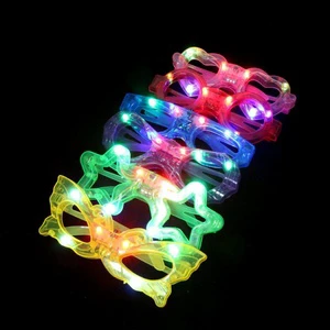 Nicro Luminous Star Shape Led Glasses For Kids Adult Birthday Halloween Christmas Bar Party Neon Colorful Light Up Eyeglasses