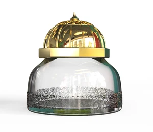 Factory Oem Wide Mouth Arabic Bakhoor Oud Luxury Cosmetic Glass Jars Suppliers With Box