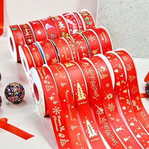 Wired Christmas Ribbon for Bows & Crafts, Custom Size, OEM Ribbon Manufacturer