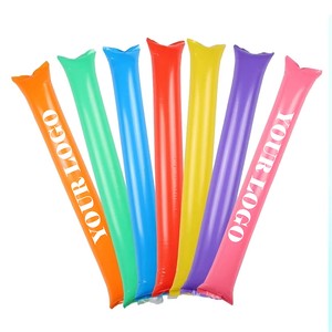 Promotion OEM Sports Game Toys Noise Makers Party Supplies Pe Inflatable Clap Noise Cheering Bang Bang Cheer Sticks Balloon