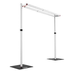 3*3 Ft Heavy Duty Adjustable Metal Frame Pipe Arched Backdrop Stand for Wedding Events Birthday Party Flower Wall