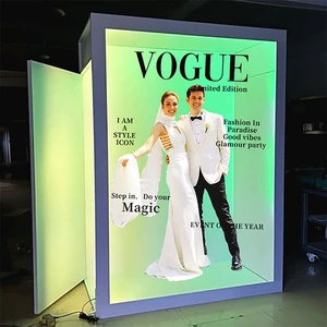 Wedding Supplies Magazine Photo Booth Box Transparent Glass Booth New Photo Booth Boxes