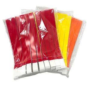 Promotional Event Tyvek Paper Waterproof Digital Printed Novelty Wristband/Bracelet with Customized Logo Color for Concert Entry