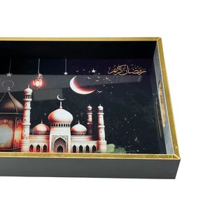 642091 EID Ramadan Kareem Decoration 1pcs 39.5*29.5cm/29.5*23.5cm Deco Party Maker Ramadan Supplies
