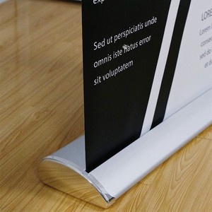 Factory Direct Sale Aluminum Roll Up Retractable Scrolling Pull Up Pop Up Standing Banner