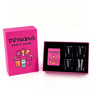Custom Couple Drinking Game Card Set With Shot Glasses Beer Pong Balls, Adult Party Fun Drinking Flash Cards For Bar Gathering