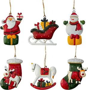 Xmas Personalized Hanging Glass Christmas Tree Ornaments Snowman Santa Claus Angel Hand Painted for Modern