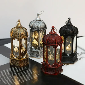 2025 EID Ramadan Lantern Muslim Islamic Lamp for Mubarak Decoration Kareem Decorations Party Supplies
