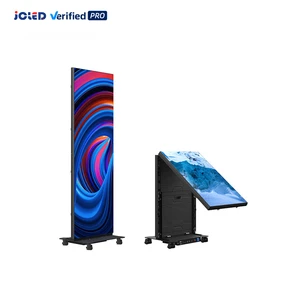GOB Technology Foldable Portable Indoor LED Poster Display P1.25 P1.53 P1.86 P2.5 For Shop Store Totem Stand Banner