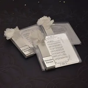 Ramadan Kareem Ayetel Kursi Favors Ameen Plexi Mirror Islamic Mevlid Party Gifts & Souvenirs for Guests