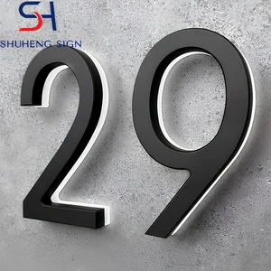 Fast Production Elegant Mirror Finish Custom Metal LED Sign Numbers For Hotel Business Wedding Backdrop Interior Styling