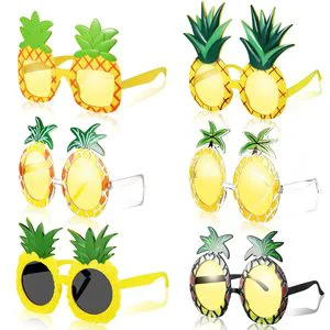 Pineapple Lemon Fruit Party Glasses Summer Flamingo Hawaiian Carnival Silly Sunglasses Decoration Supplies Eyewear