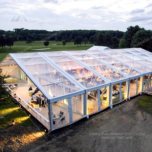 Elegant Outdoor Durable Aluminum Alloy Structure Fireproof Waterproof PVC Wedding Marquee Tent For 500 1000 People Event