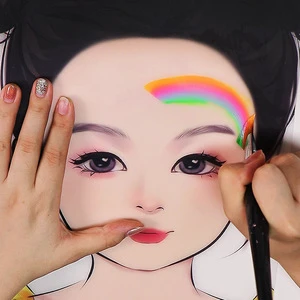 GP Private Logo Reusable Face Painting Practice Mode Face Paint Template Face Paint Practice Board For Body Painting